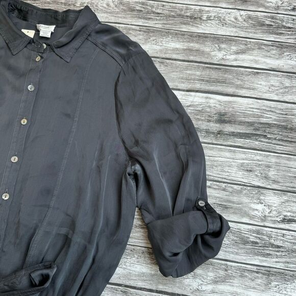 GHOST London Women's Carbon Gunmetal Grey Gray Jumpsuit Romper M Med Medium Long - Picture 7 of 16